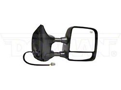 Powered Heated Side Mirror; Passenger Side; Textured Black (08-12 Titan PRO-4X w/ Memory Mirrors & Big Towing Package)