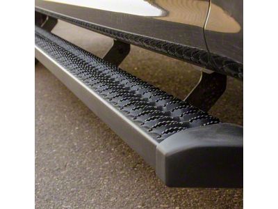 SlimGrip 5-Inch Running Boards; Textured Black (04-24 Titan Crew Cab)