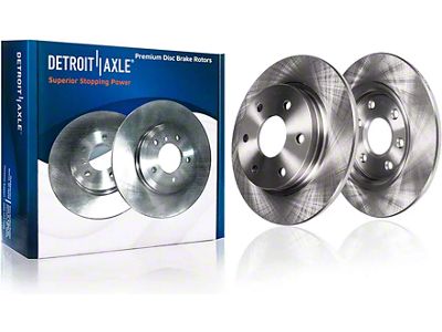 Solid 6-Lug Rotors; Rear Pair (04-15 Titan)