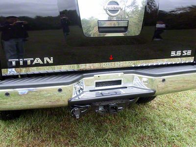 Tailgate Deck Trim; Stainless Steel (04-15 Titan)