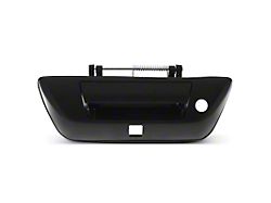 Tailgate Handle with Backup Camera and Key Opening; Textured Black (2017 Titan)