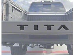 Tailgate Top Letter Inserts; Forged Carbon Fiber (22-24 Titan)