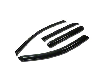 Tape-On Wind Deflectors Window Visors; Smoked (04-15 Titan Crew Cab)