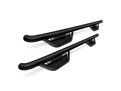 Terrain HX Side Step Bars; Black (04-24 Titan Crew Cab)