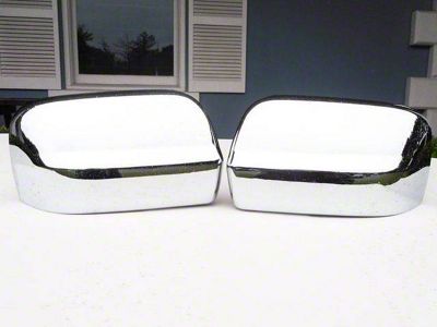 Top Half Mirror Covers; Chrome (17-24 Titan)