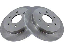 Vented 6-Lug Rotors; Rear Pair (04-15 Titan)