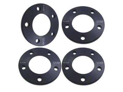 Titan Wheel Accessories 1/2-Inch Wheel Spacers; Set of Four (76-86 Jeep CJ7)