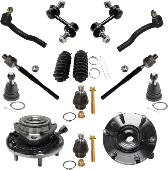 Titan Wheel Hub Assemblies with Ball Joints, Sway Bar Links and Tie