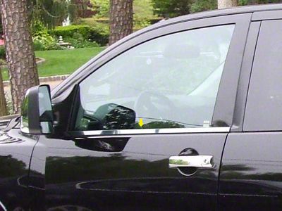 Window Sill Trim Set; Stainless Steel (04-15 Titan King Cab)