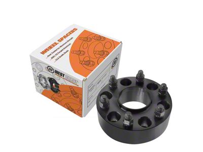 2-Inch Billet Wheel Spacer; Black (16-24 Titan XD)