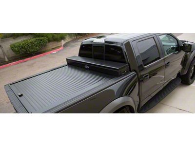 Truck Covers USA American Work Jr. Tool Box Hard Retractable Tonneau Cover (16-24 Titan XD)