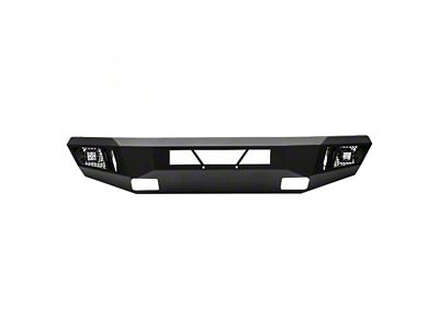 Armour Front Bumper with LED Lights; Black (16-22 Titan XD)