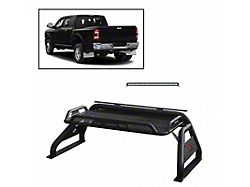 Atlas Roll Bar with 50-Inch LED Light Bar; Black (16-24 Titan XD)