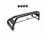 Atlas Roll Bar with 7-Inch Black Round LED Lights; Black (16-24 Titan XD)