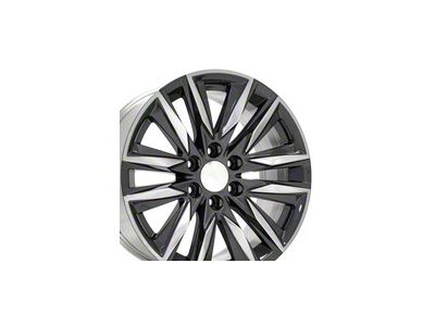 CA91 Gunmetal with Polished Face 6-Lug Wheel; 20x9; 28mm Offset (16-24 Titan XD)