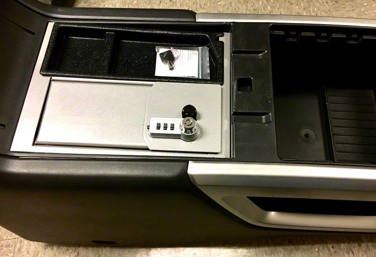 Titan XD Center Console Lock Vault; Half Box (1624 Titan XD w/o Fold