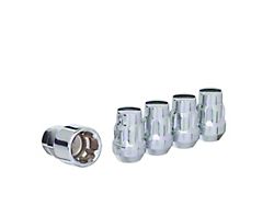 Chrome Acorn Wheel Locks for Aftermarket Wheels; M14x1.5; Set of 4 (16-24 Titan XD)