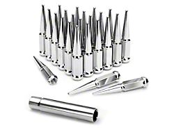 Chrome Spiked Lug Nuts; M14x1.5; Set of 24 (16-24 Titan XD)