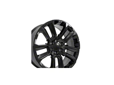 CV68 Satin Black 6-Lug Wheel; 22x9; 28mm Offset (16-24 Titan XD)