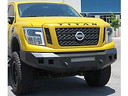 Fortis Front Bumper; Textured Black (16-24 Titan XD w/o Intelligent Cruise Control)