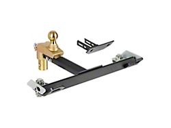 OEM Puck System 2-5/16-Inch Gooseneck Ball and Safety Chain Anchor Kit; 4-Inch Offset without ShockDrop (16-24 Titan XD)