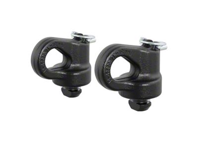 OEM Puck System Gooseneck Safety Chain Anchors (16-24 Titan XD w/ 5th Wheel Prep Package)