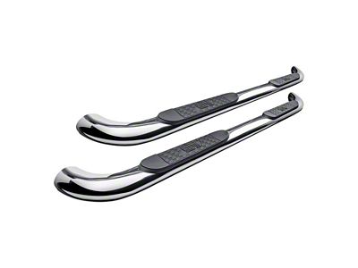 Platinum 4-Inch Oval Side Step Bars; Stainless Steel (16-24 Titan XD Crew Cab)