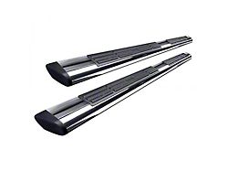 Premier 6 Oval Nerf Side Step Bars without Mounting Kit; Stainless Steel (16-24 Titan XD Crew Cab)