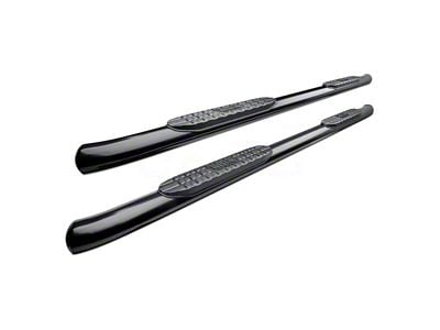 Pro Traxx 4-Inch Oval Side Step Bars; Black (16-24 Titan XD Crew Cab)
