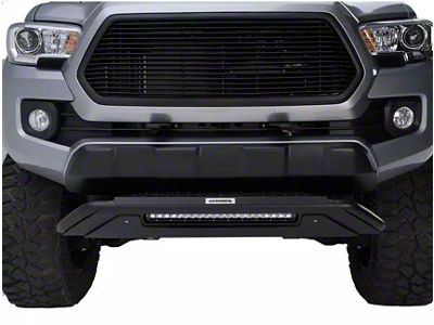 Go Rhino RC3 LR Skid Plate Bull Bar with 20-Inch LED Light Bar Mount; Textured Black (16-24 Titan XD)