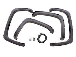 RX-Rivet Style Fender Flares; Front and Rear; Textured (16-24 Titan XD)