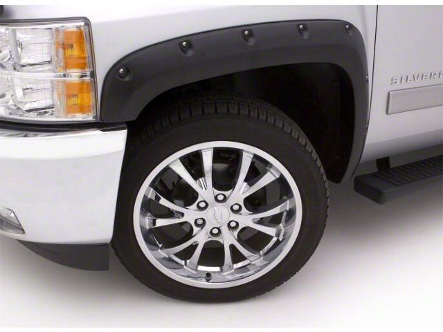 16 Rx Inner Fender Titan XD RX-Rivet Style Fender Flares; Front; Textured (16-24 Titan XD ...