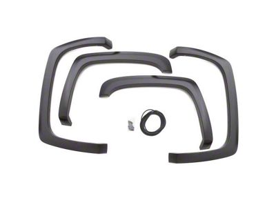 SX-Sport Style Fender Flares; Front and Rear; Textured (16-24 Titan XD)
