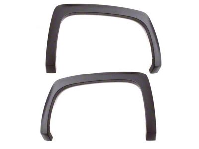 SX-Sport Style Fender Flares; Rear; Textured (16-24 Titan XD)