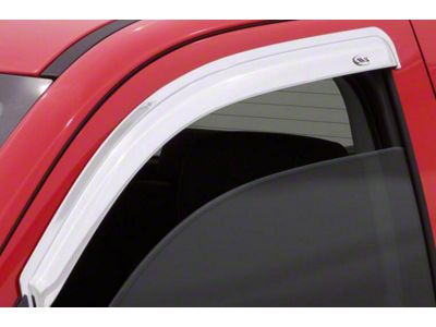 Ventvisor Window Deflectors; Front; Chrome (17-19 Titan XD)