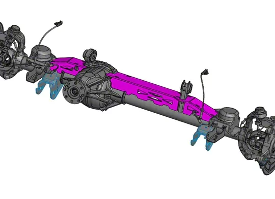 TMR Customs Jeep Wrangler Front Dana 44 Truss Kit 1292 (07