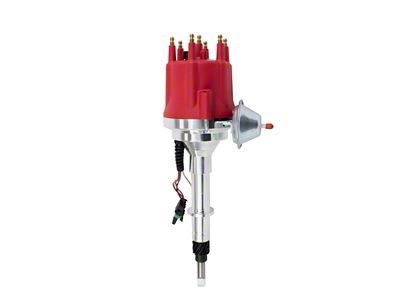 Top Street Performance Pro Series Ready to Run Distributor; Red (76-90 3.8L or 4.2L Jeep CJ7 & Wrangler YJ)