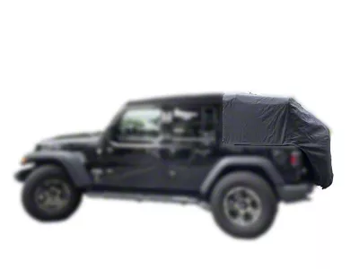Topbrella Rain/Foul Weather Protector Top; Black (18-25 Jeep Wrangler JL 2-Door)
