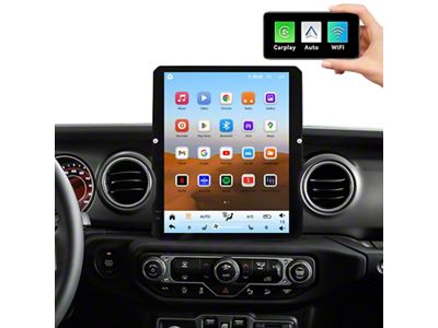 TopDisplay 12.10-Inch QLED Radio Upgrade with 8-Core CPU; 4GB RAM; 64GB ROM (18-25 Jeep Wrangler JL)