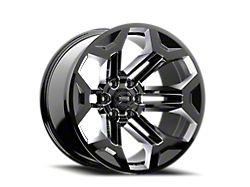 Torque Wheels TW405C Pulse Gloss Black Milled 6-Lug Wheel; 20x9; -12mm Offset (03-09 4Runner)
