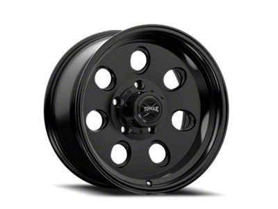 Torque Wheels TW425C Heritage Satin Black 6-Lug Wheel; 17x9; -12mm Offset (21-25 Bronco, Excluding Raptor)