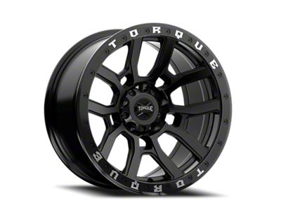 Torque Wheels TW301AF Baja Canyon Satin Black Wheel; 17x8.5; -12mm Offset (84-01 Jeep Cherokee XJ)