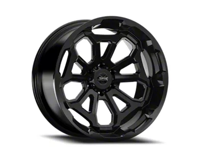 Torque Wheels TW404C Overdrive Satin Black Wheel; 22x10; -18mm Offset (20-25 Jeep Gladiator JT)