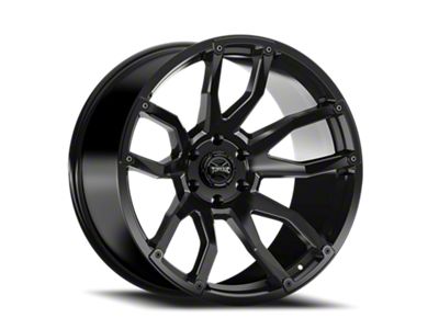 Torque Wheels TW403C Impact Satin Black Wheel; 22x10; -18mm Offset (07-18 Jeep Wrangler JK)