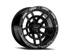 Torque Wheels TW419R Cliffhanger Satin Black with Gloss Black Lip Wheel; 20x10; -18mm Offset (07-18 Jeep Wrangler JK)