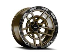 Torque Wheels TW419R Cliffhanger Satin Bronze with Satin Black Lip Wheel; 20x10; -18mm Offset (07-18 Jeep Wrangler JK)