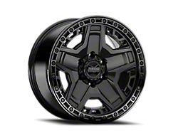 Torque Wheels TW448R Blackhawk Satin Black with Gloss Black Lip Wheel; 17x9; -12mm Offset (07-18 Jeep Wrangler JK)