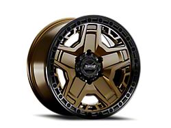 Torque Wheels TW448R Blackhawk Satin Bronze with Satin Black Lip Wheel; 17x9; -12mm Offset (07-18 Jeep Wrangler JK)