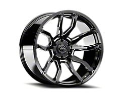 Torque Wheels TW403C Impact Gloss Black Milled Wheel; 22x10; -18mm Offset (18-25 Jeep Wrangler JL)