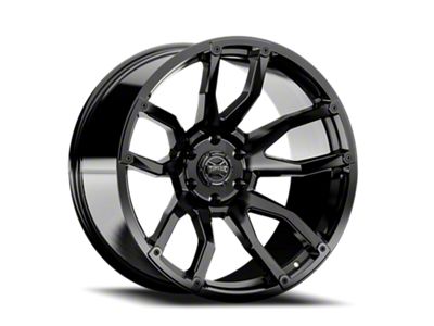 Torque Wheels TW403C Impact Gloss Black 6-Lug Wheel; 22x11; -32mm Offset (17-24 Titan)